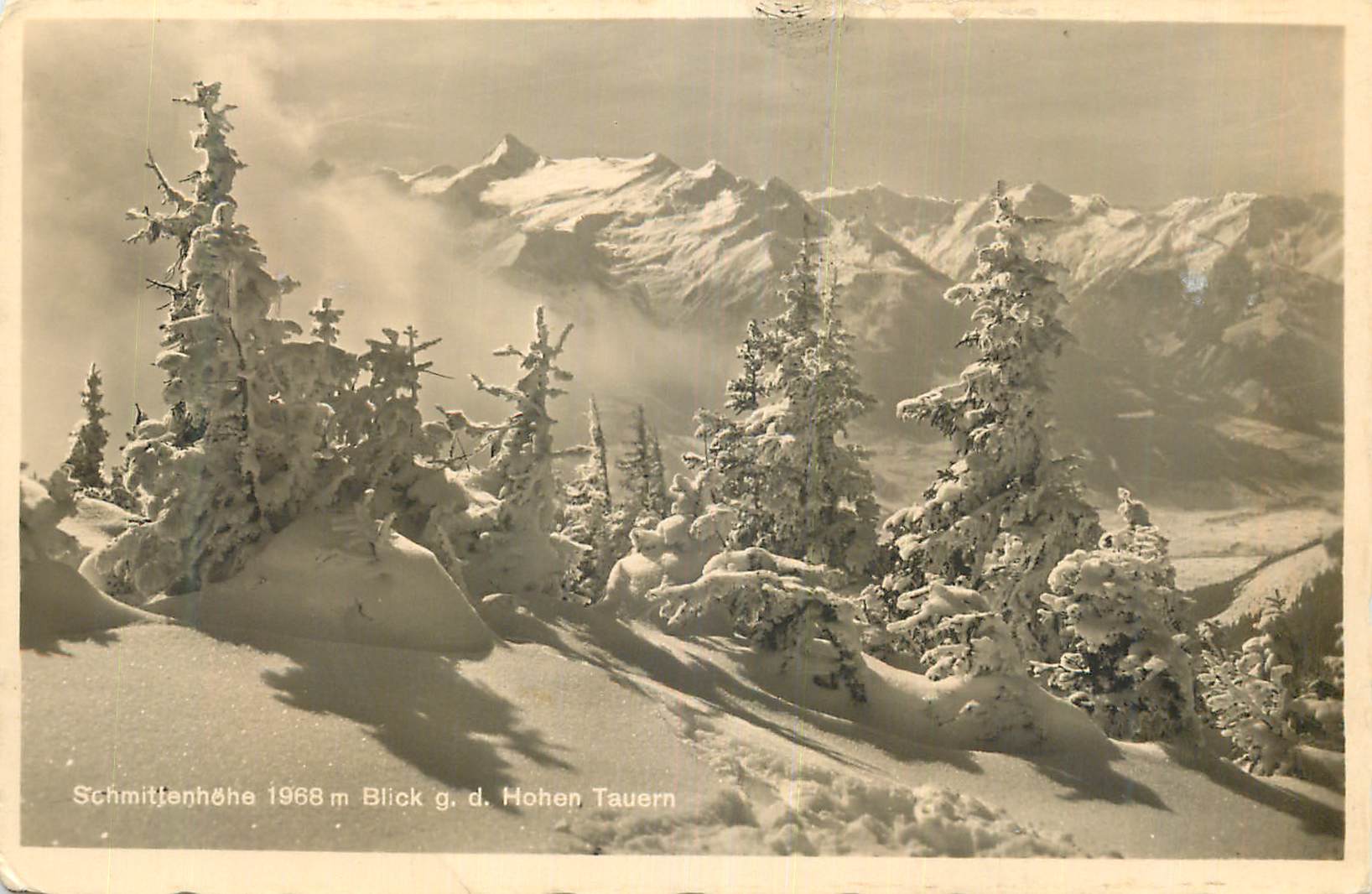 CPA Schmittenhohe 1968 m Blick g d Hohen Tauen