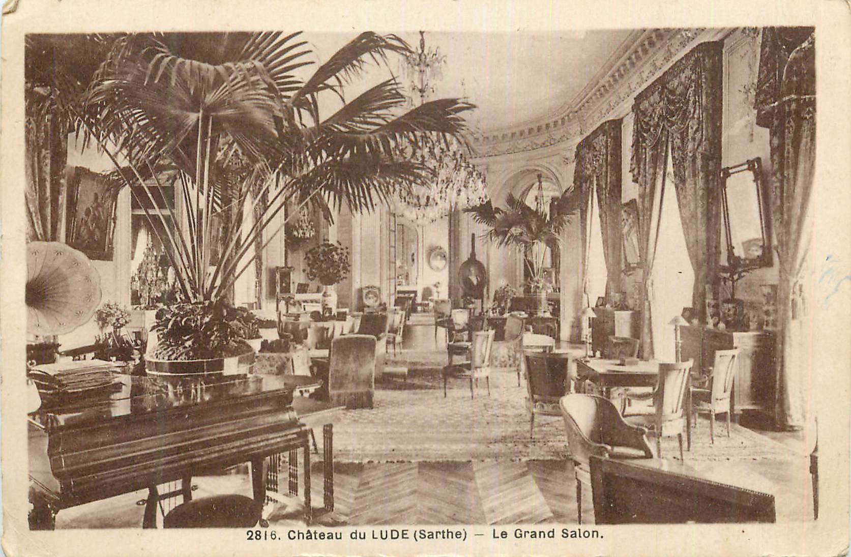 CPA Chateau du Lude (Sarthe) Le Grand Salon