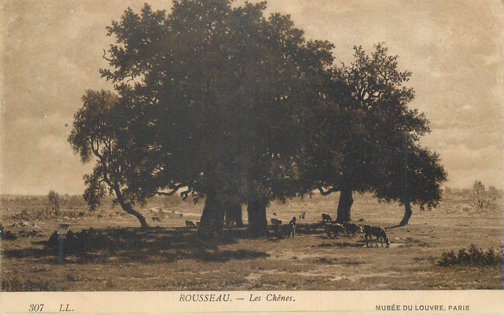 CPA Musee du Louvre Paris Rousseau Les Chenes