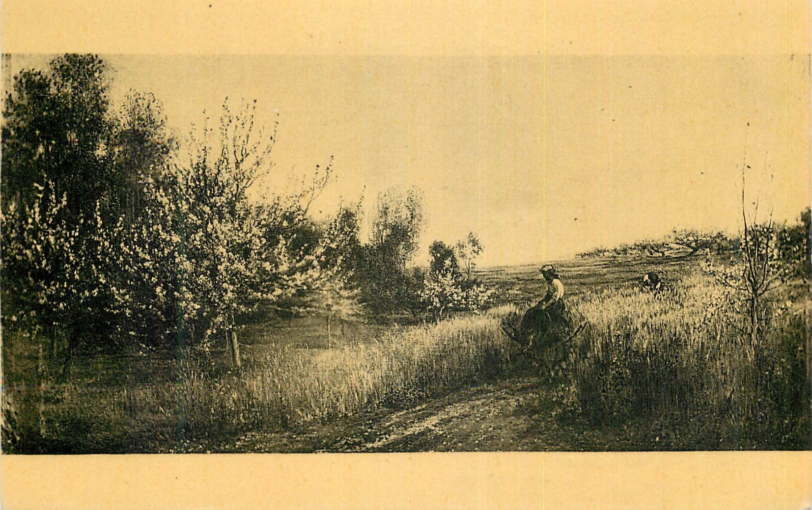 CPA Musee du Louvre Paris Daubigny (Charles Francois) Le Printemps
