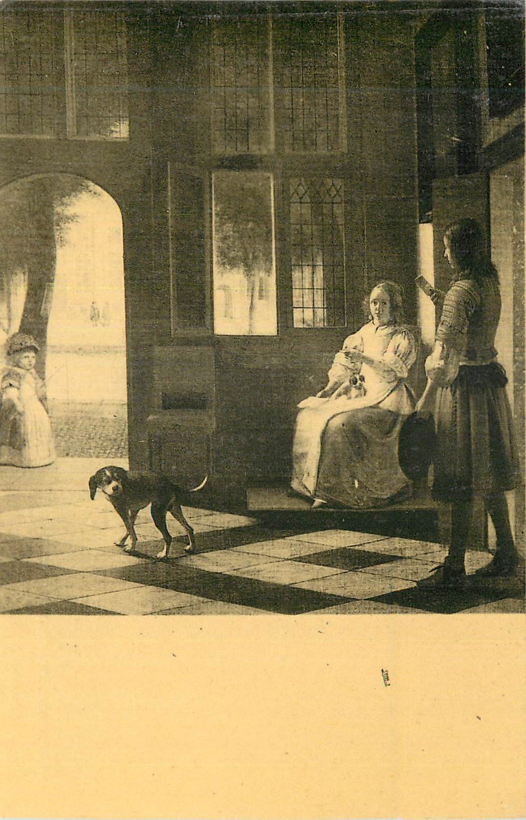 CPA Amsterdam Rijks Museum Hooch (Pieter de) Interieur Hollandais