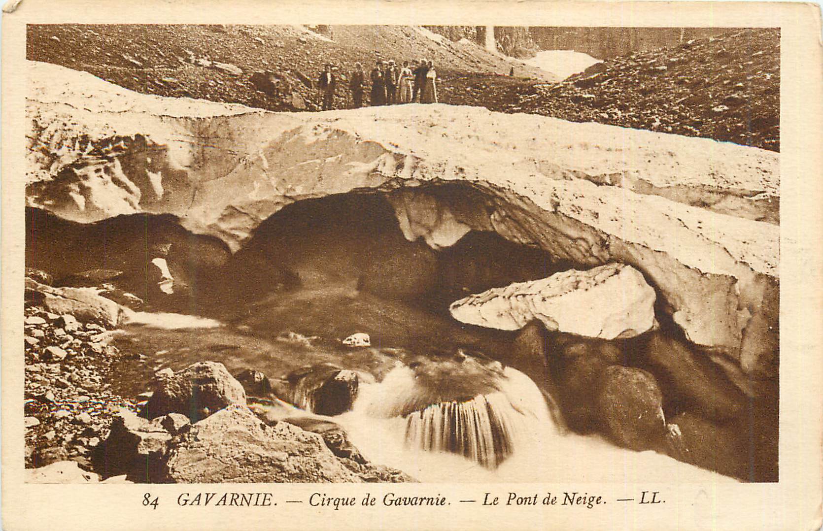 CPA Gavarnie Cirque de Gavarnie Le Pont de Neige