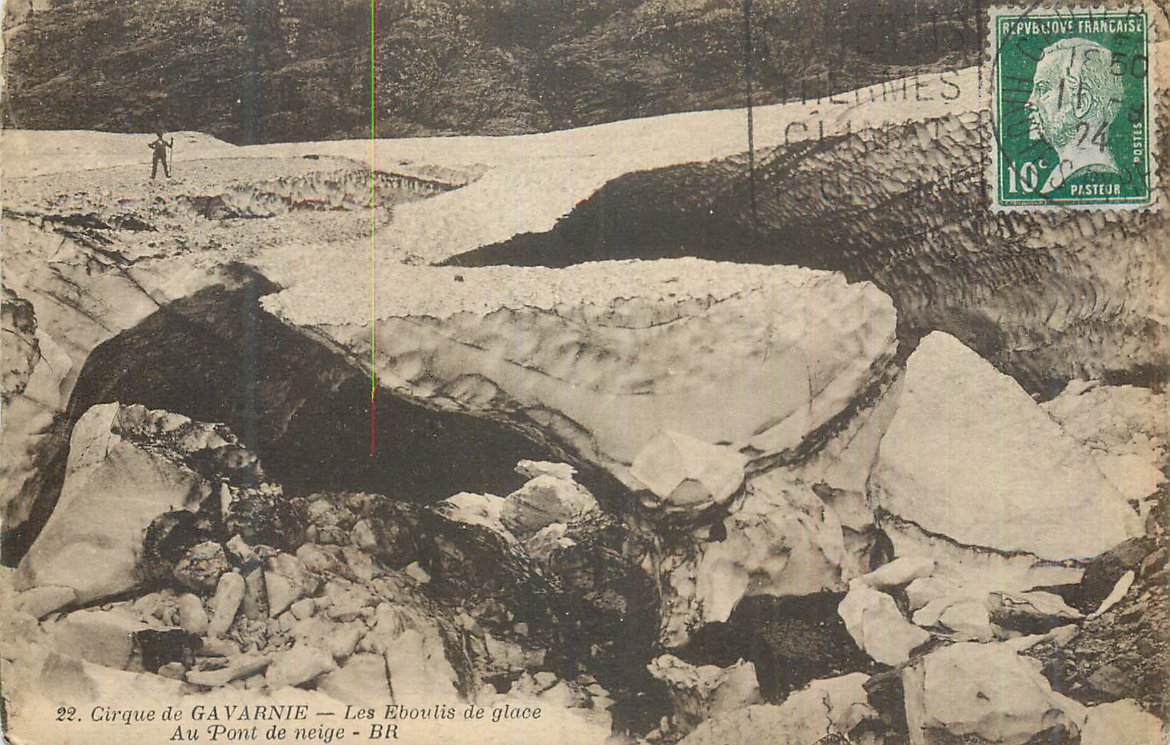 CPA Cirque de Gavarnie Les Eboulisde Plage Au Pont de Neige