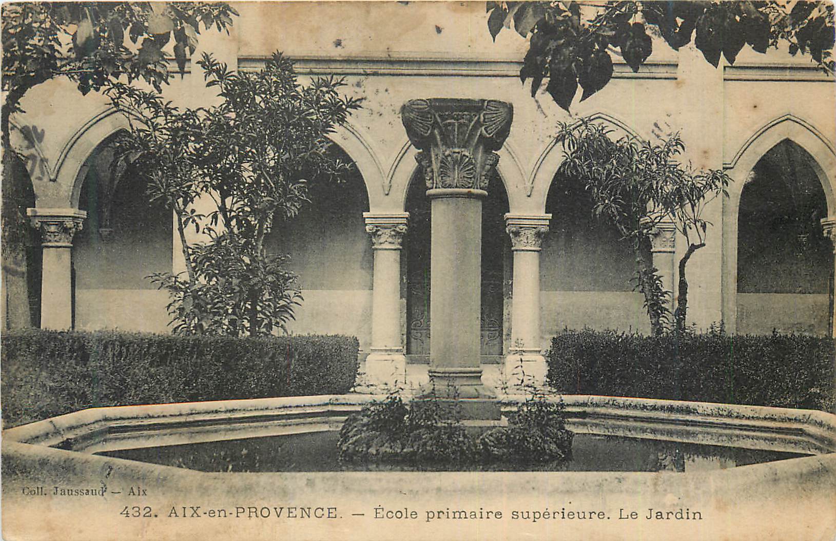 Aix-en-Provence — Oberprimarschule. Der Garten — Coll. Jaussaud, n° 432