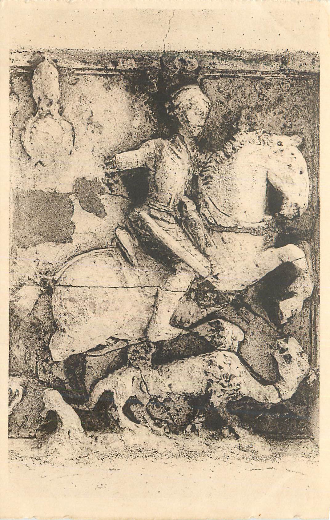 CPA Pont Saint Esprit (Gart) Maison Enguerand bas Relief Representant St Gerges