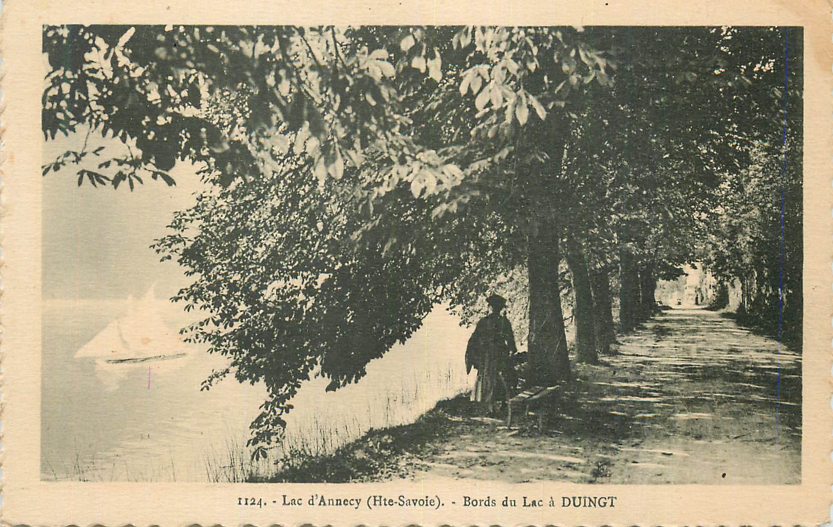 Lac d'Annecy (Hte-Savoie) — Bords du Lac à DUINGT — n° 1124