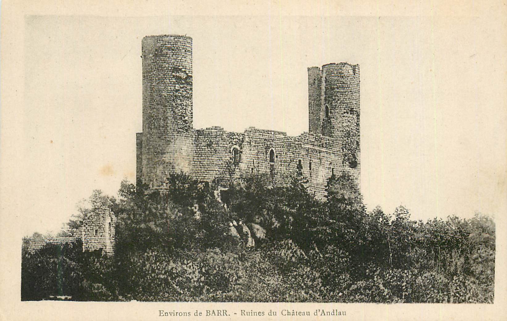 CPA Environs de Barr Ruines du Chateau d'Andlau