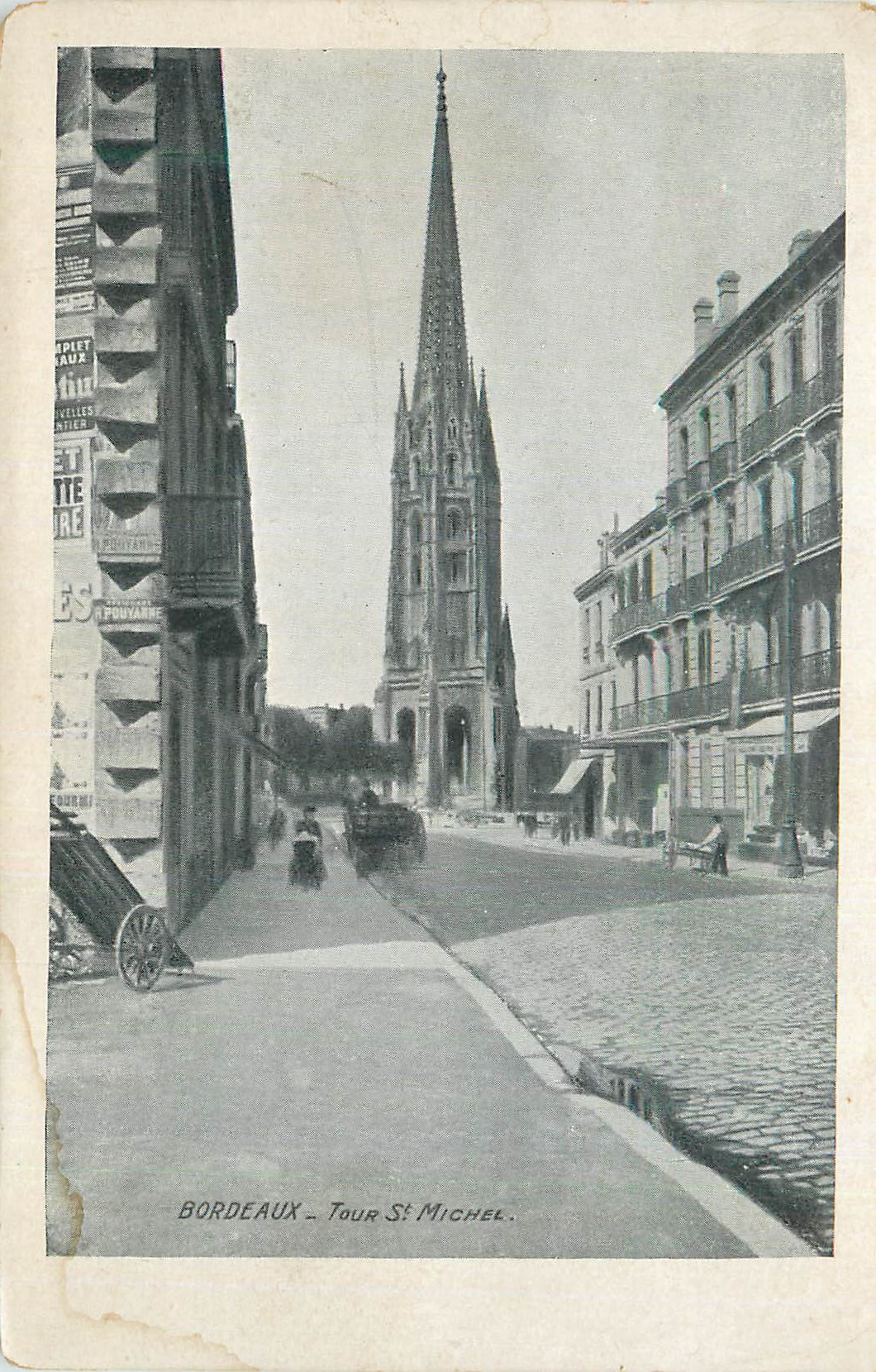 Bordeaux — Tour Saint-Michel — éditeur POUVATINE, n° de série non visible - Recto