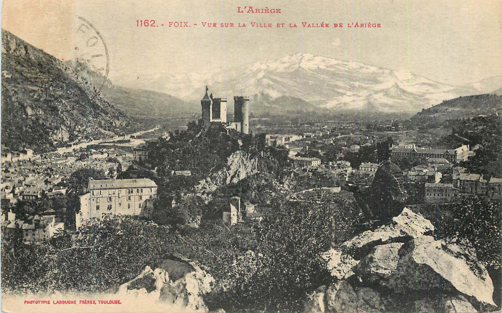 CPA Foix L'Ariege Vue sur la Ville et la Vallee de l'Ariege
