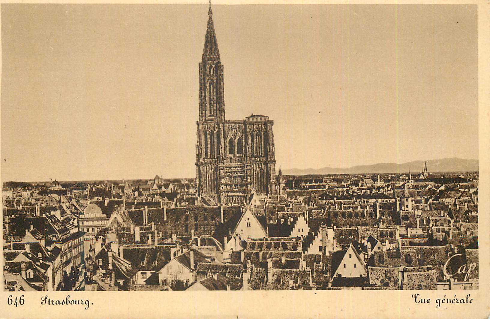 CPA Strasbourg Vue Generale