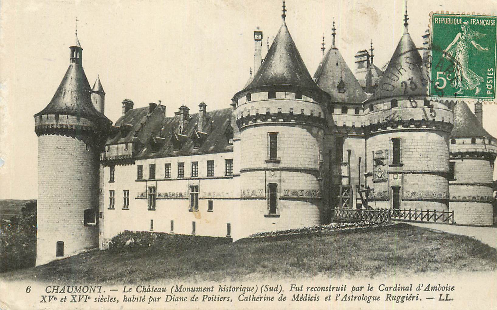 Chaumont — Le Château (Monument historique) (Sud) — éditeur LL, n°6