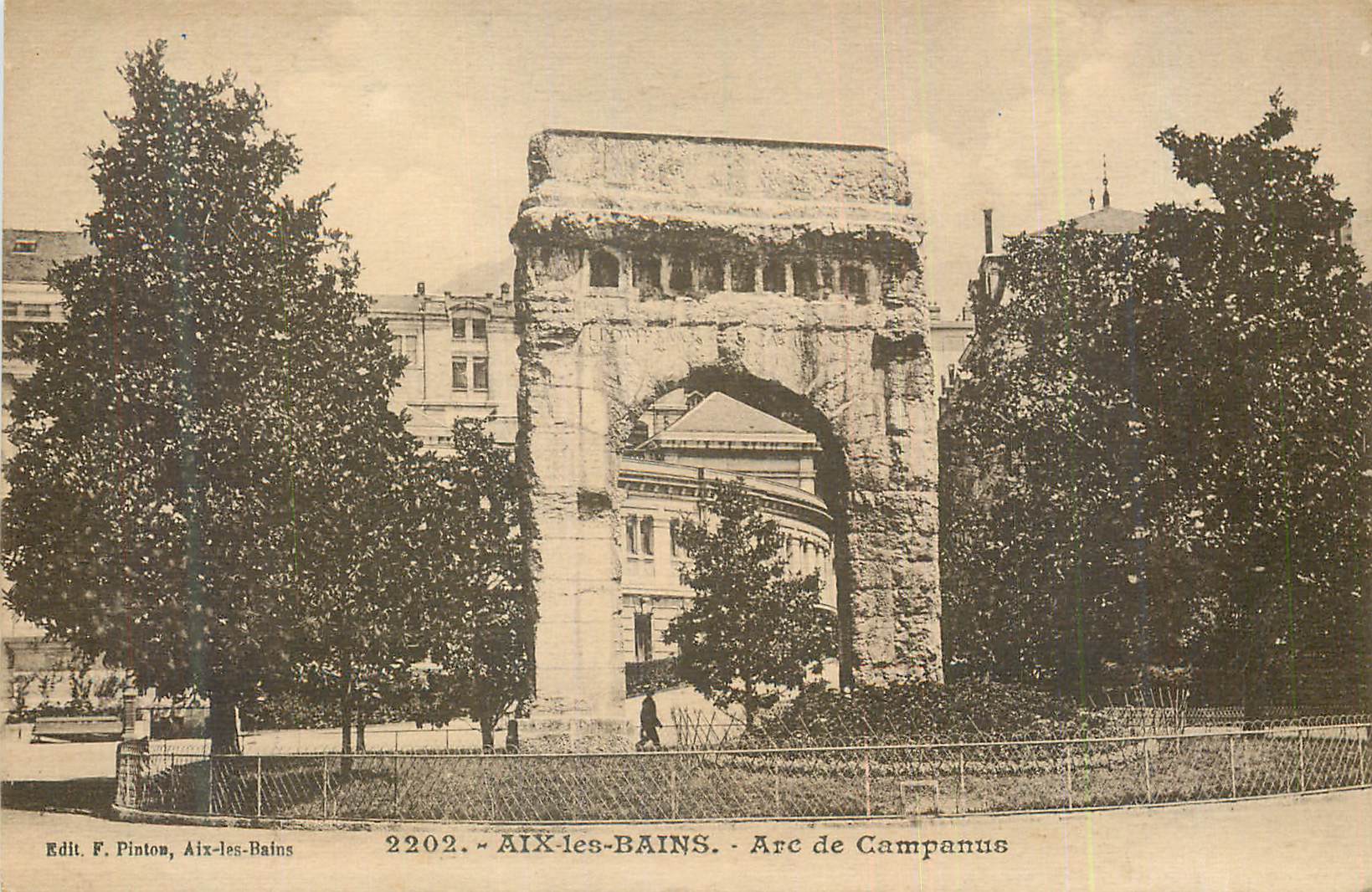 CPA Aix les Bains Arc de Campanus