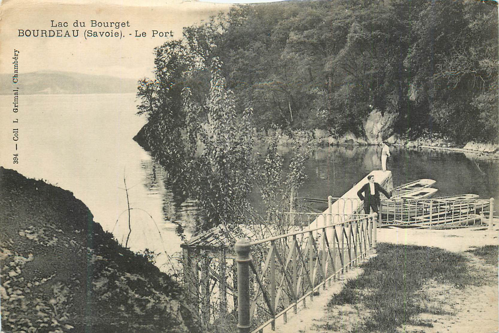 CPA Bordeau (Savoie) Lac du Bourget Le Port