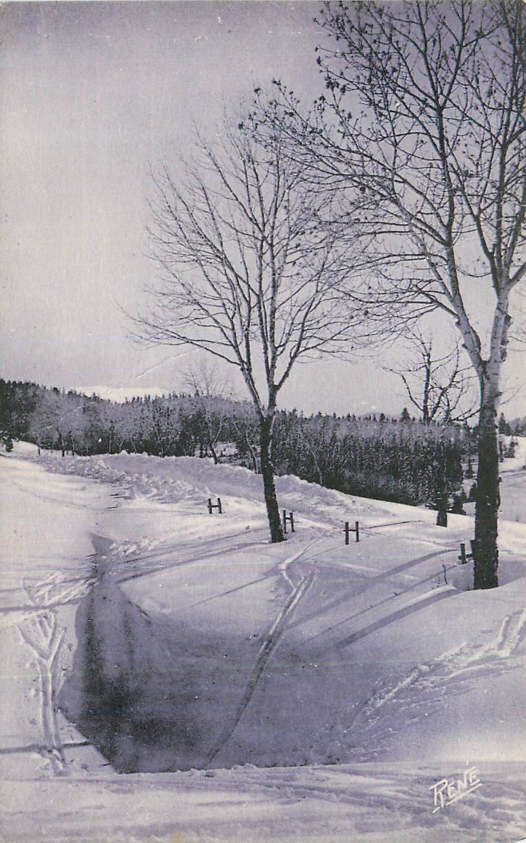 CPA Le Haut Jura La Cure (Suisse) Route de la Cure (Suisse)