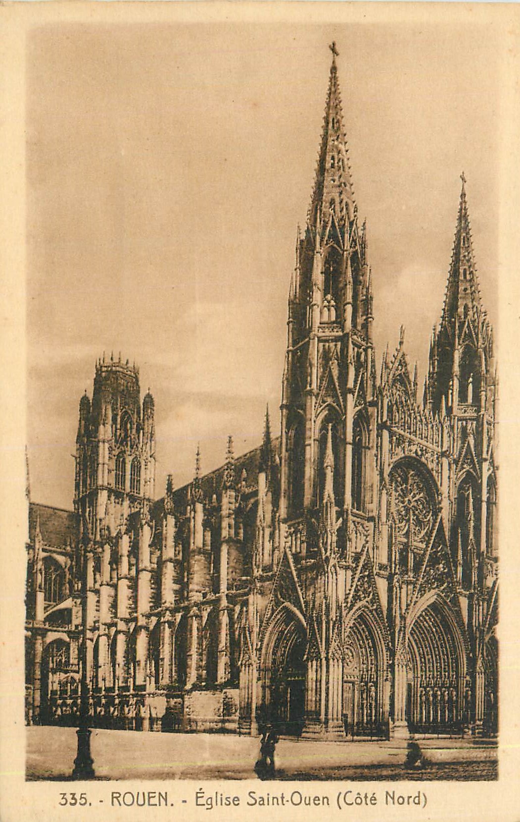 CPA Rouen Eglise Saint Ouen (Cote Nord)