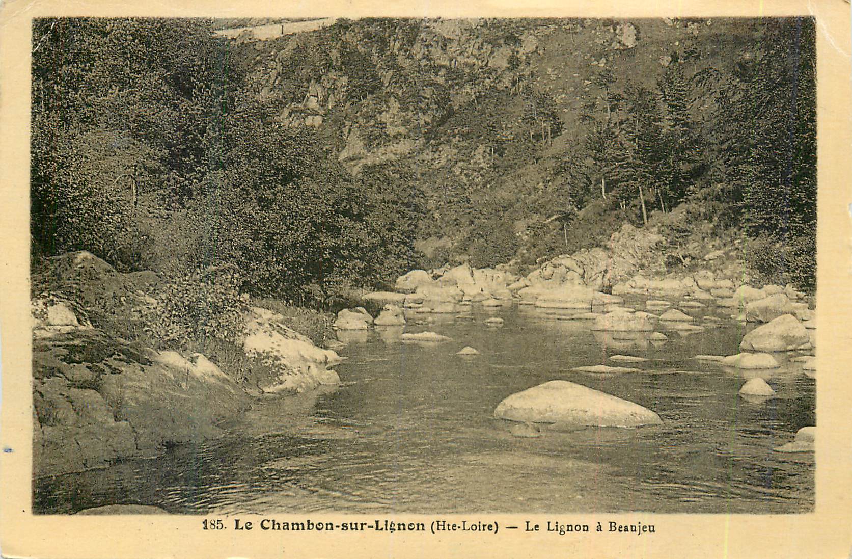 CPA Le Chambon sur Lignon (Hte Loire) Le Lignon a Beaujeu