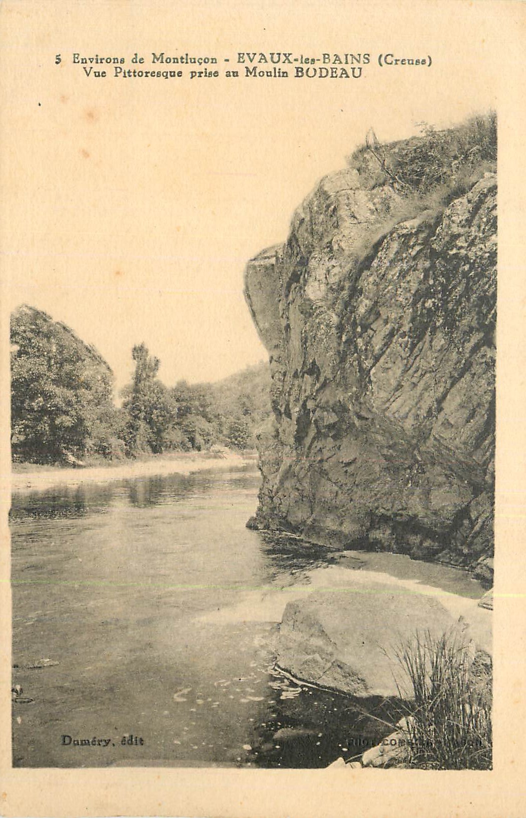 Environs de Montluçon - EVAUX-les-BAINS (Creuse) - Vue pittoresque prise au Moulin BODEAU