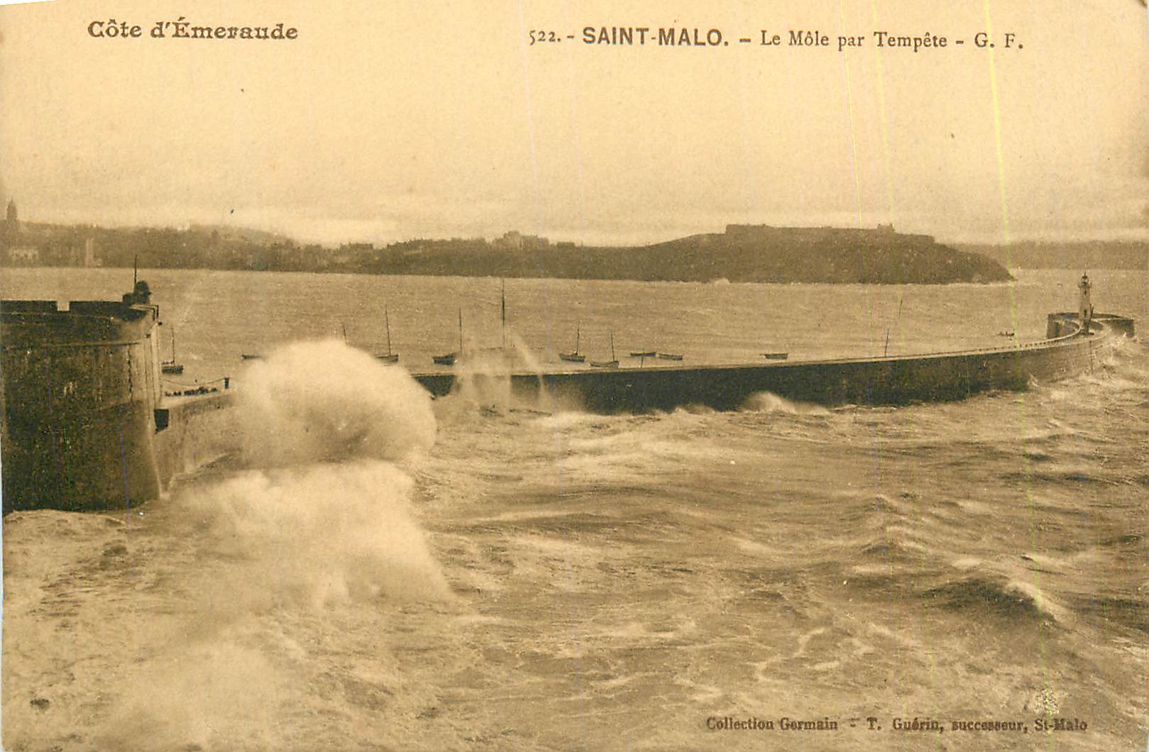 Saint-Malo — Il Molo sotto Tempesta — G. F.