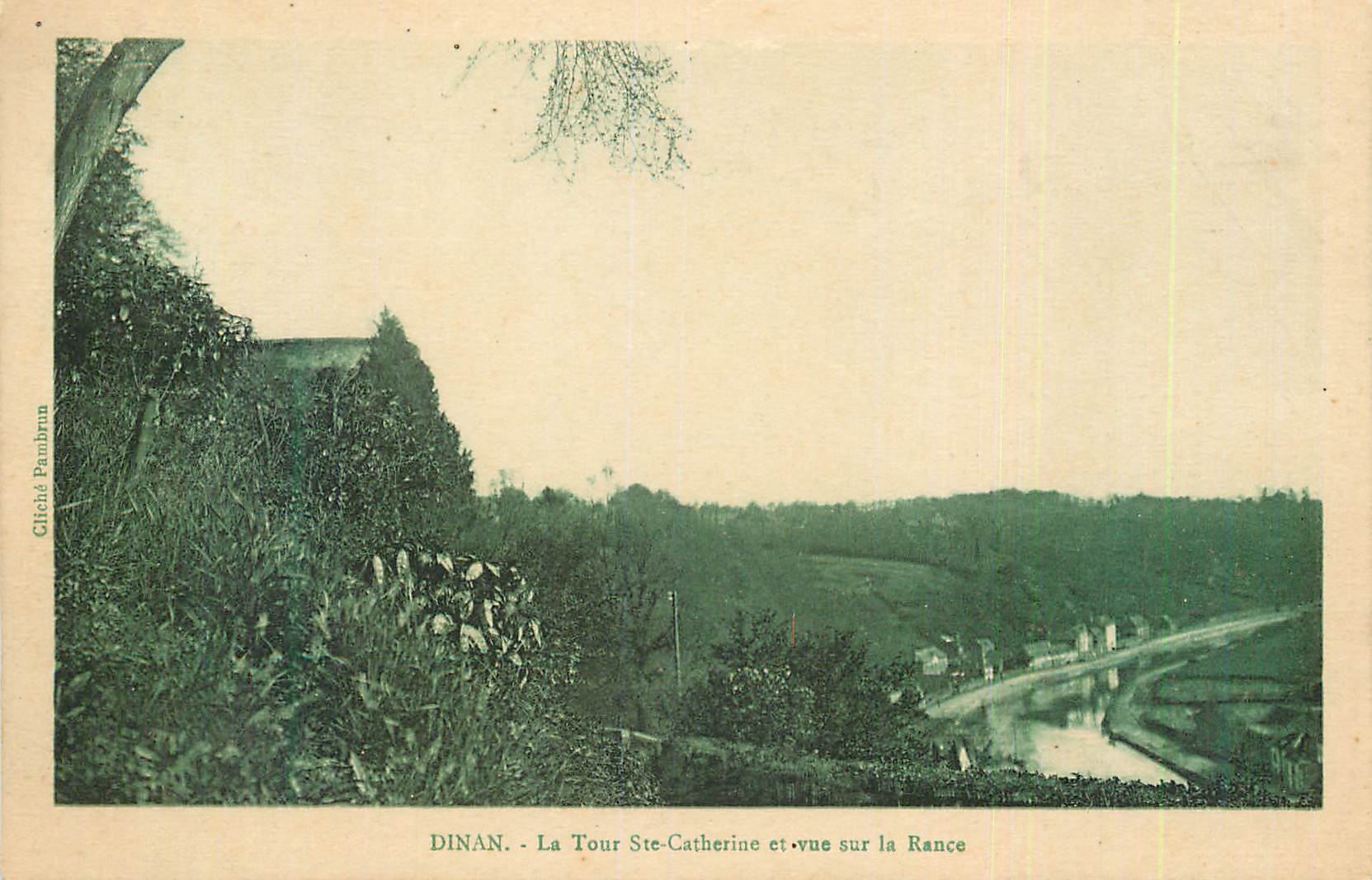Dinan - La Tour Ste-Catherine et vue sur la Rance — Citéité Pambourin