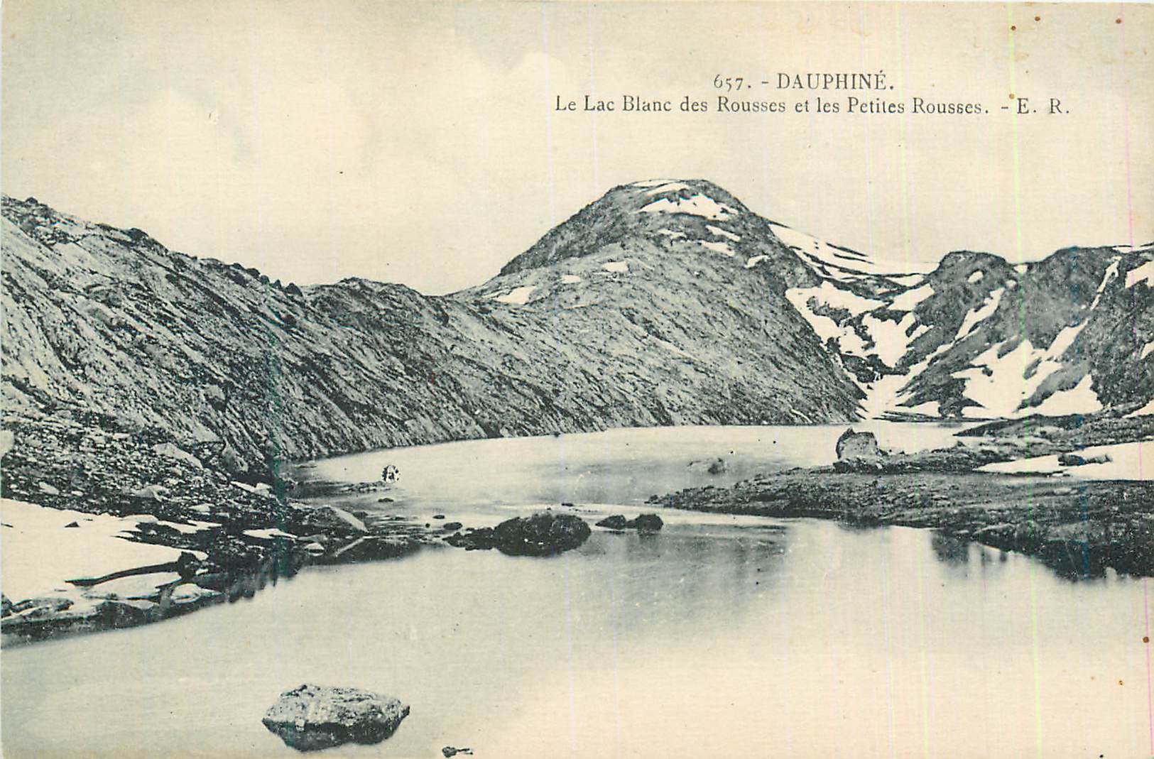 CPA Dauphine Le Lac Blanc des Rousses et les Petites Rousses