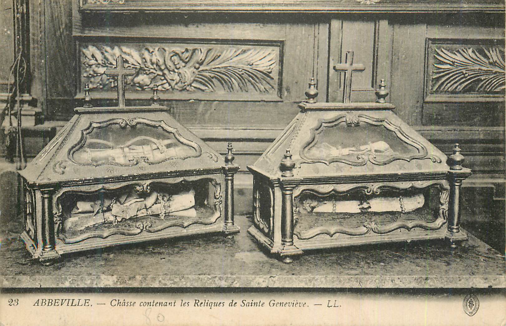 Abbeville — Châsse contenant les Reliques de Sainte Geneviève — LL. n°23