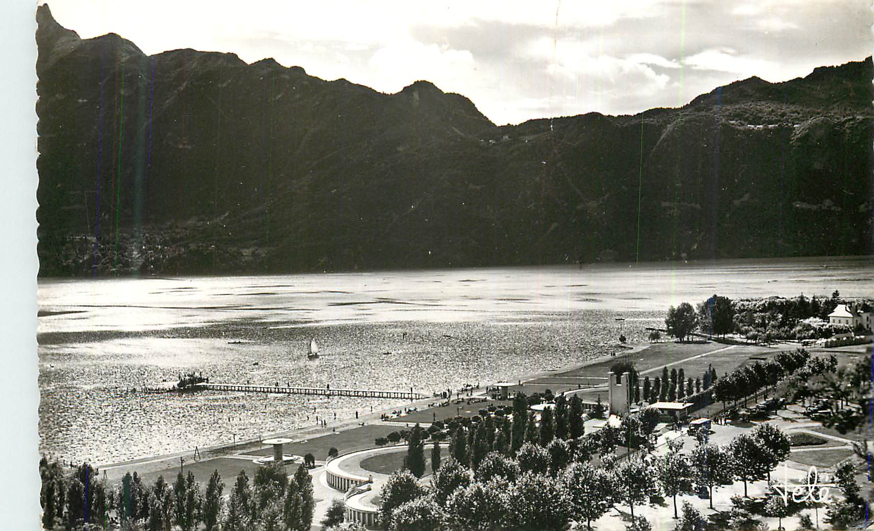 CPM Aix les Bains Plage Municipale et Dent du Chat