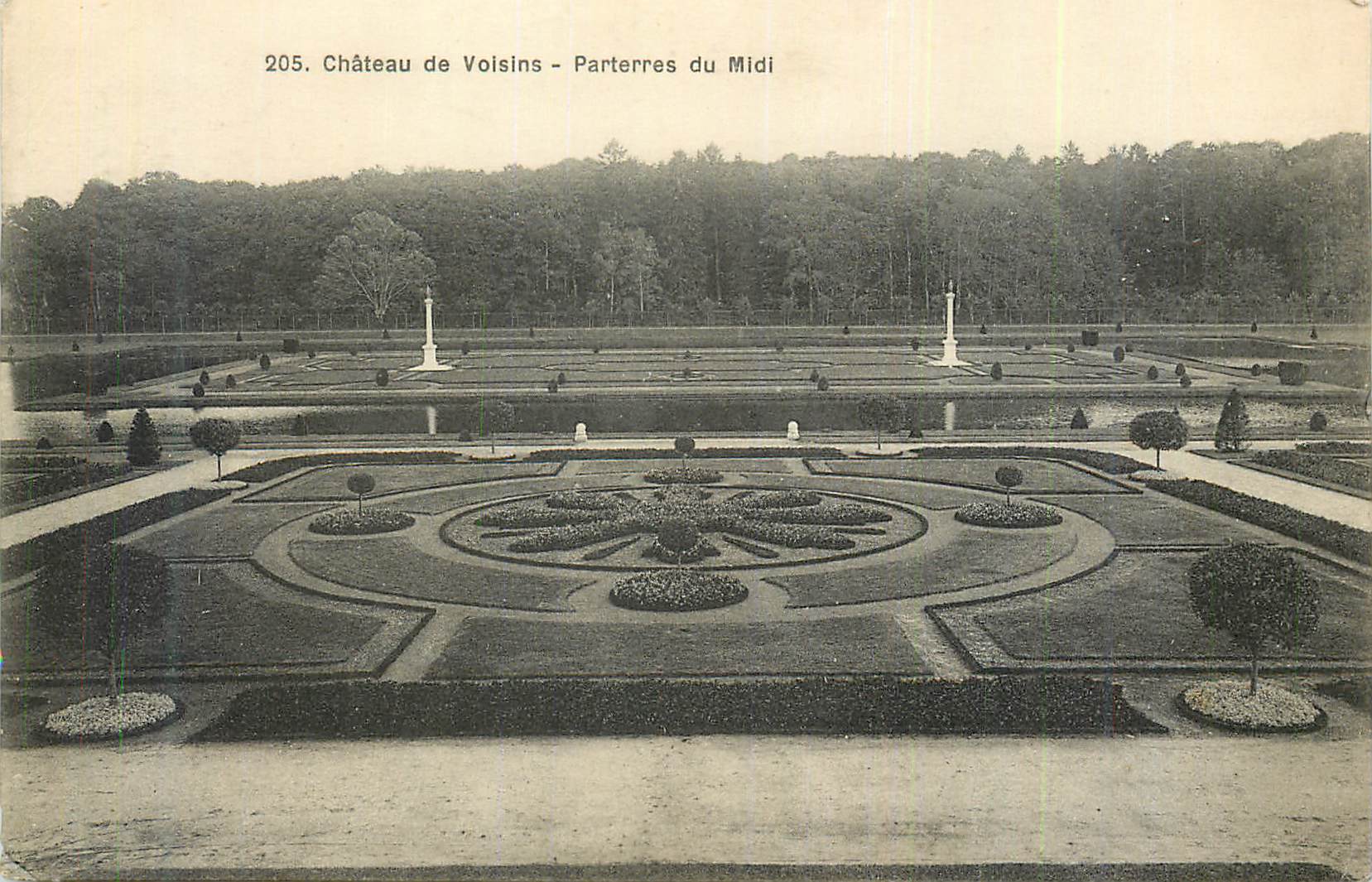 CPA Chateau de Voisins Parterres du Midi