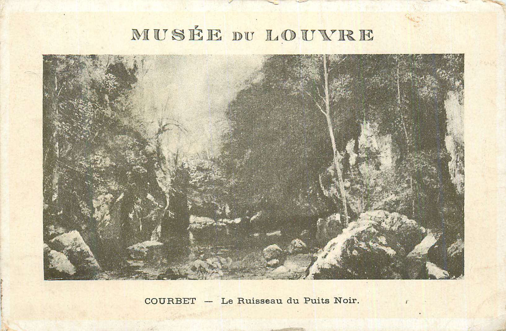 CPA Musee du Louvre Courbet Le Ruisseau du Puits Noir
