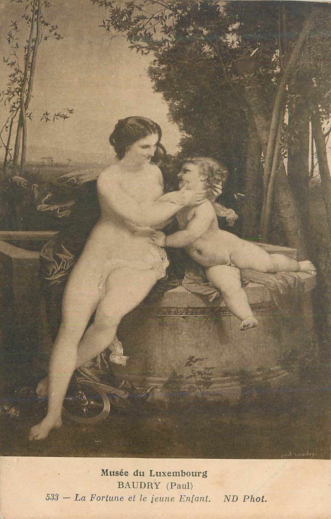CPA Musee du Luxembourg Baudry (Paul) La Fortune etle Jeune Enfant