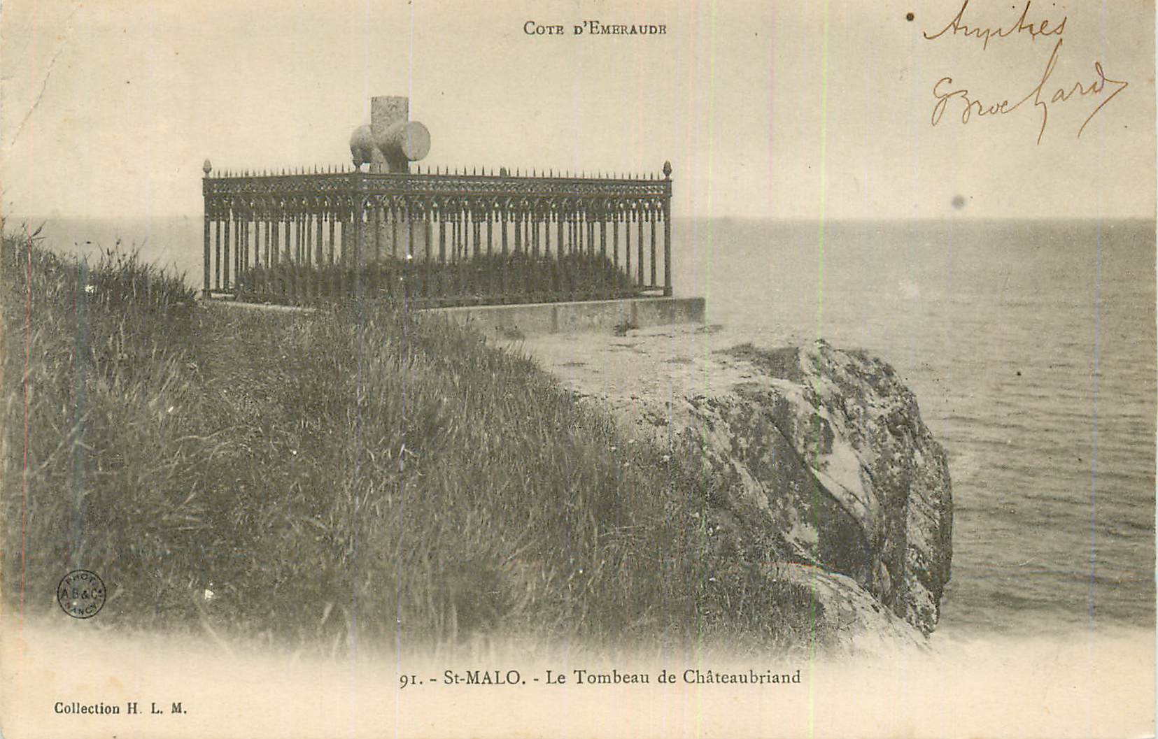 CPA St Malo Cote d'Emeraude Le Tombeau de Chateaubriand