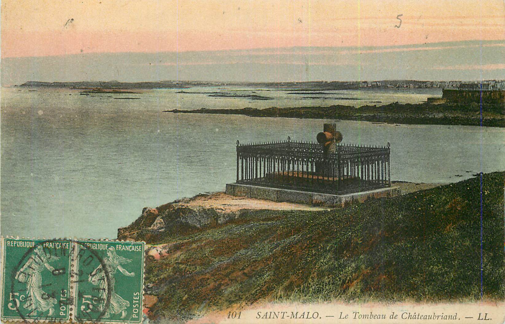 Saint-Malo — Le Tombeau de Châteaubriand — LL. — n° 101