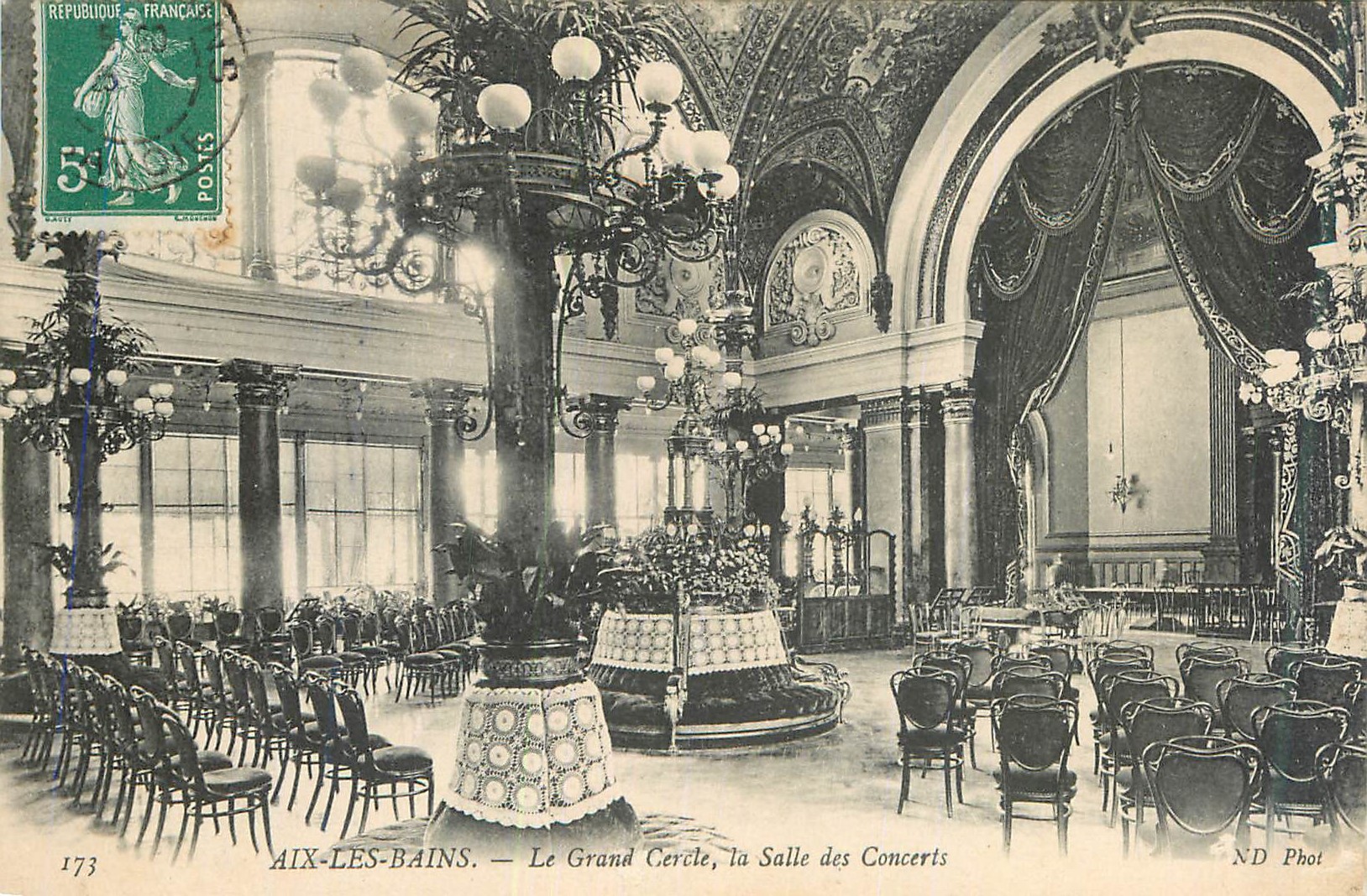 CPA Aix les Bains Le Grand Cercle La Salle des Concerts