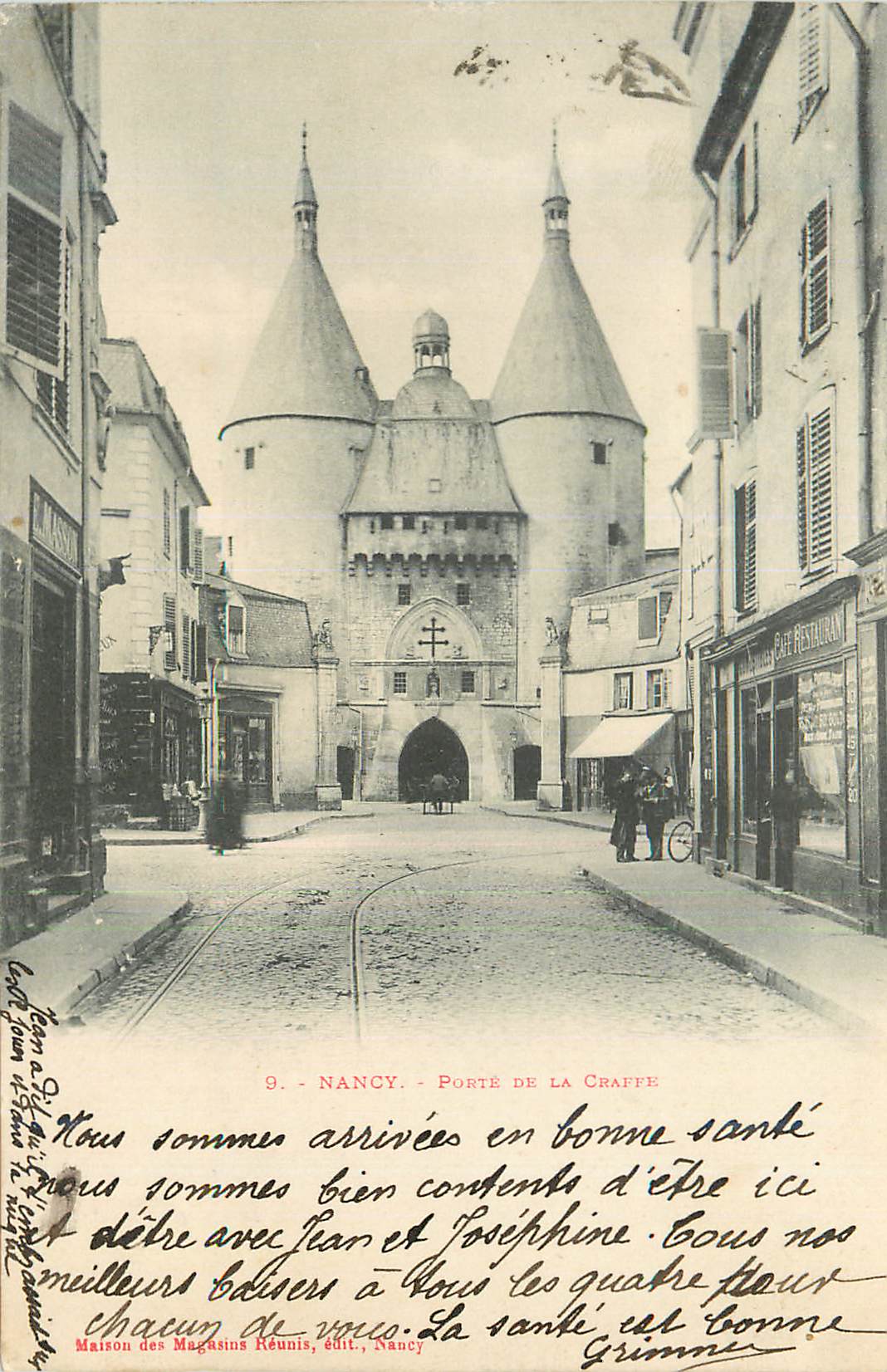 CPA Nancy Porte de la Craffe (carte 1900)