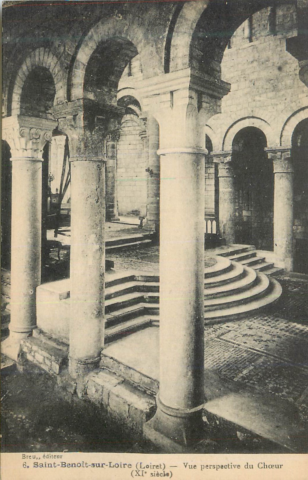 CPA Saint Benoit sur Loire (Loiret) Vue Perspective du Choeur (XIe Siecle)