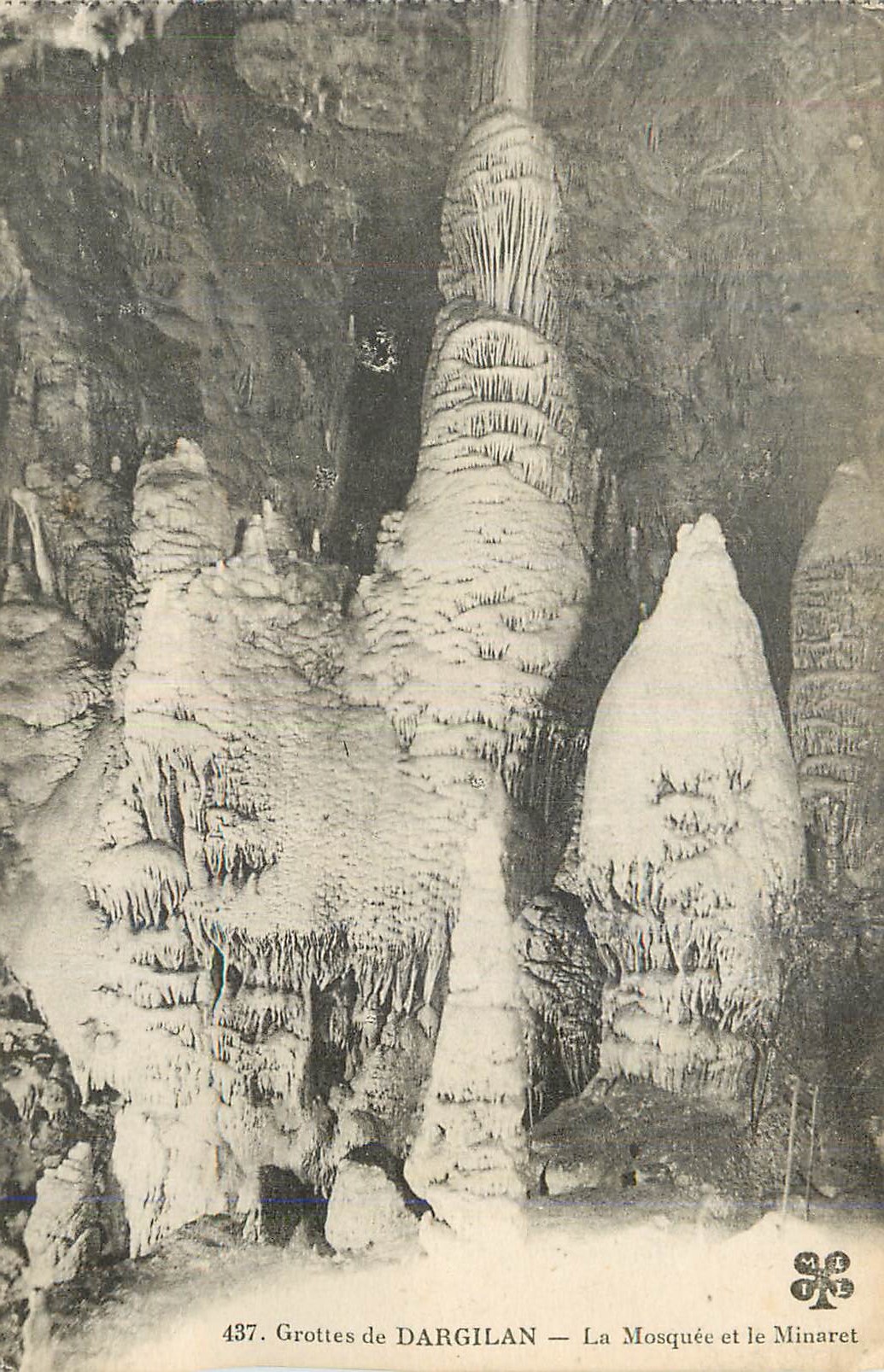 CPA Grottes Dargilan La Mosquee et le Minaret