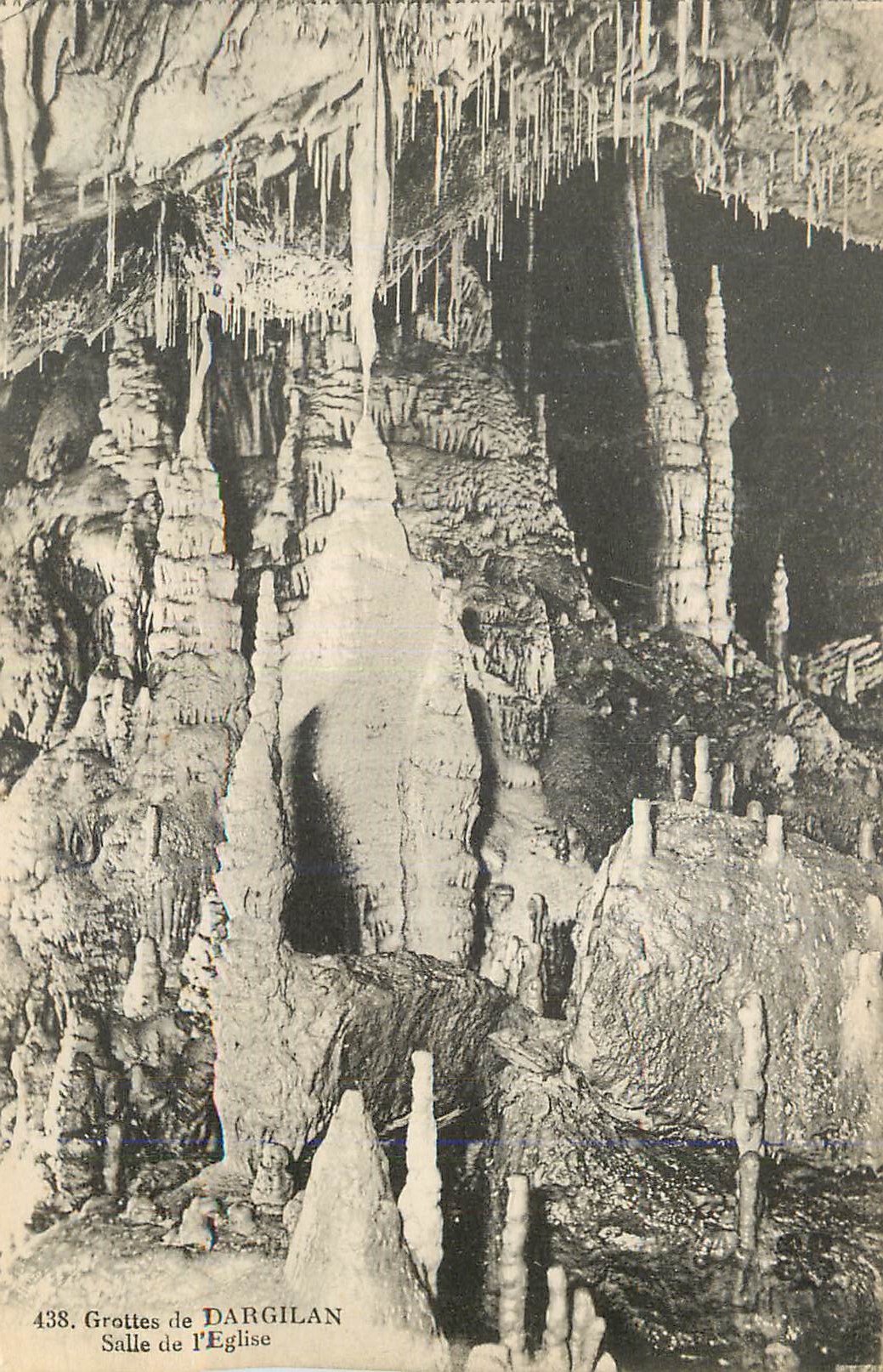 CPA Grottes Dargilan Salle de l'Eglise