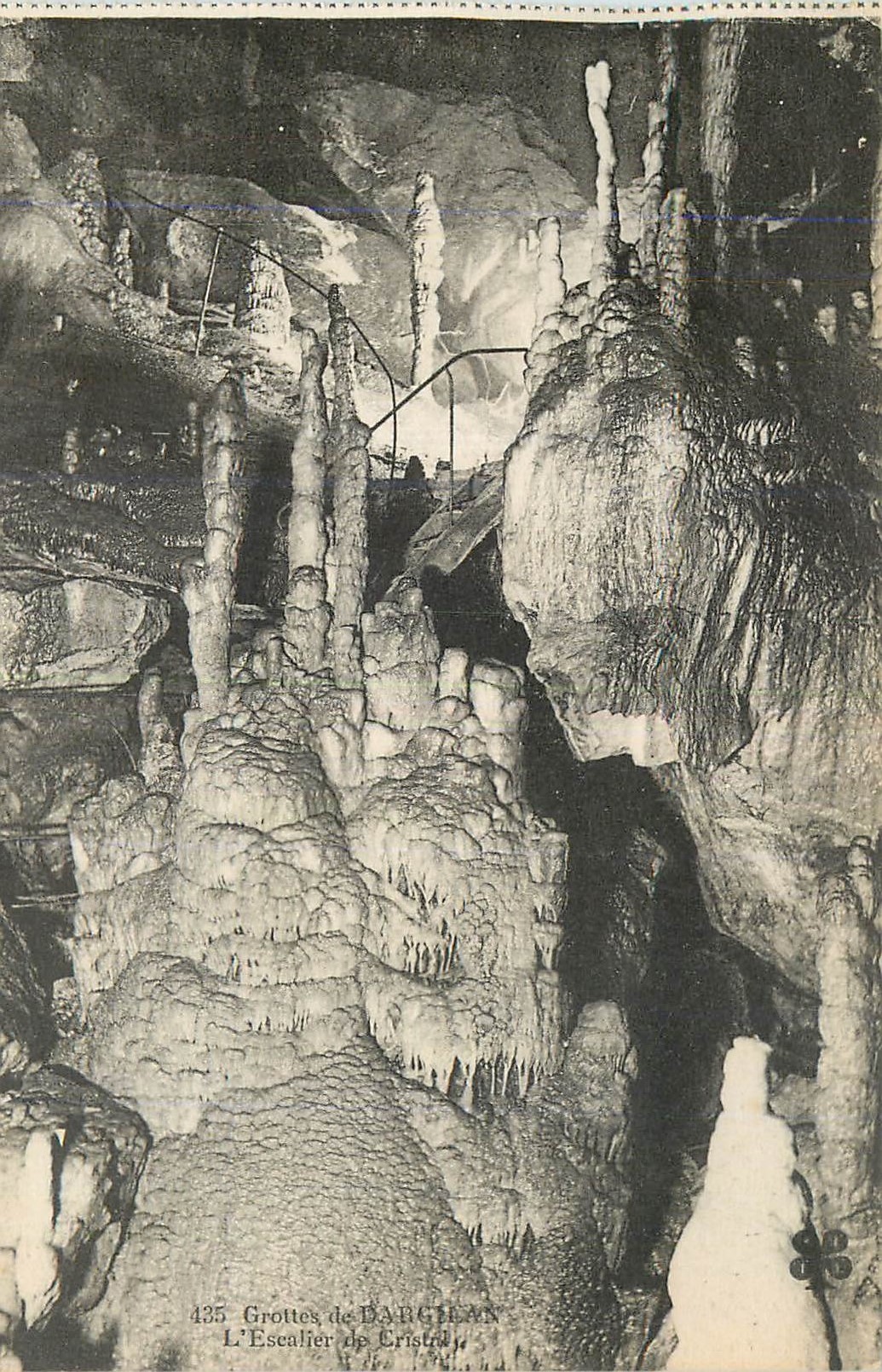CPA Grottes Dargilan L'Escalier