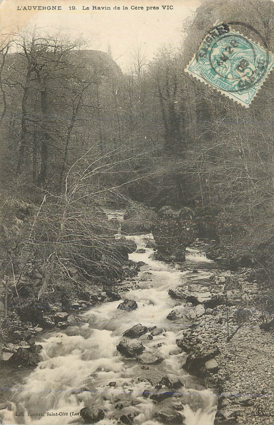 CPA L'Auvergne Le Ravin de la Cere pres Vic