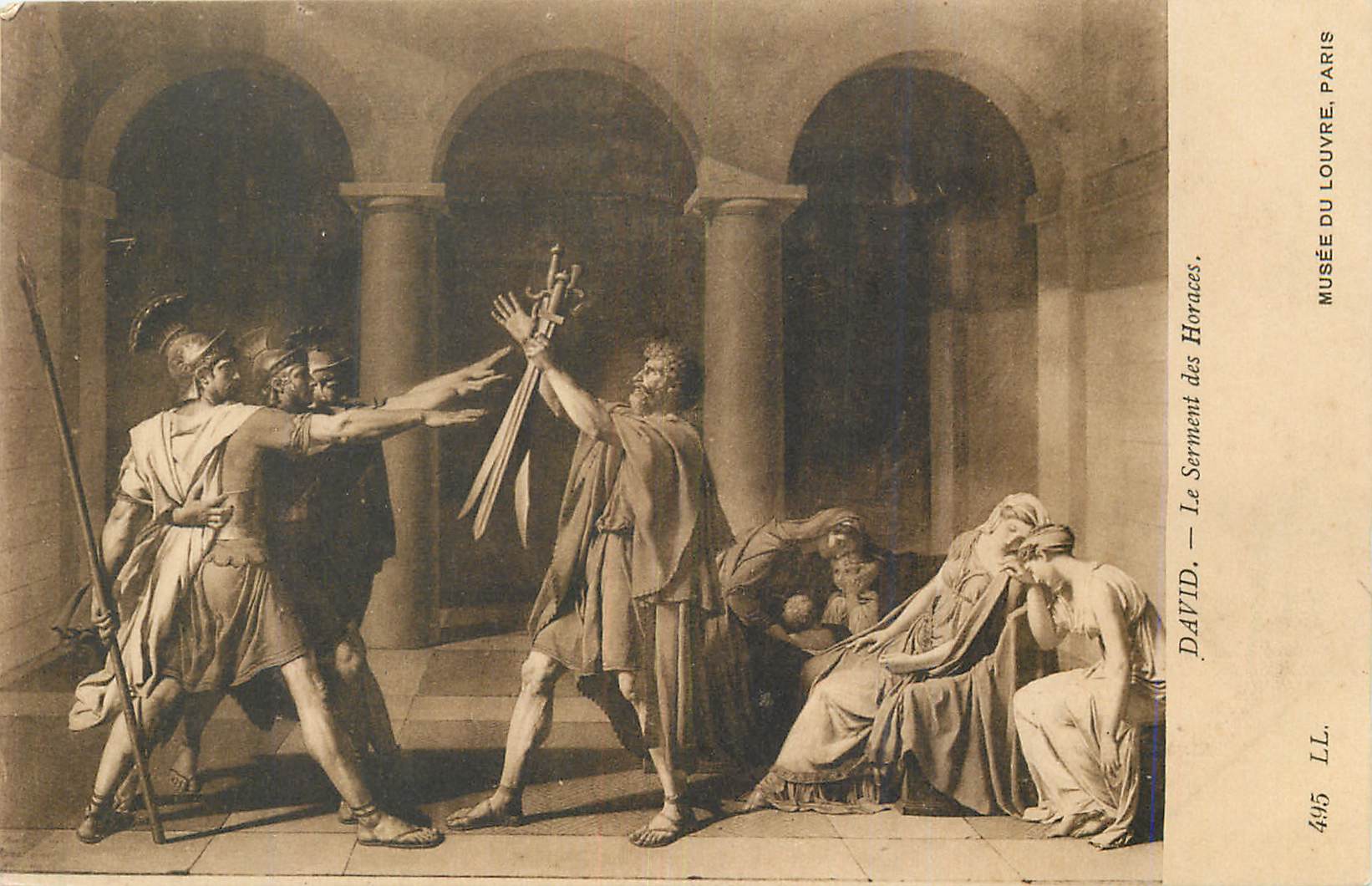 CPA Musee du Louvre Paris David Le Serment des Horaces