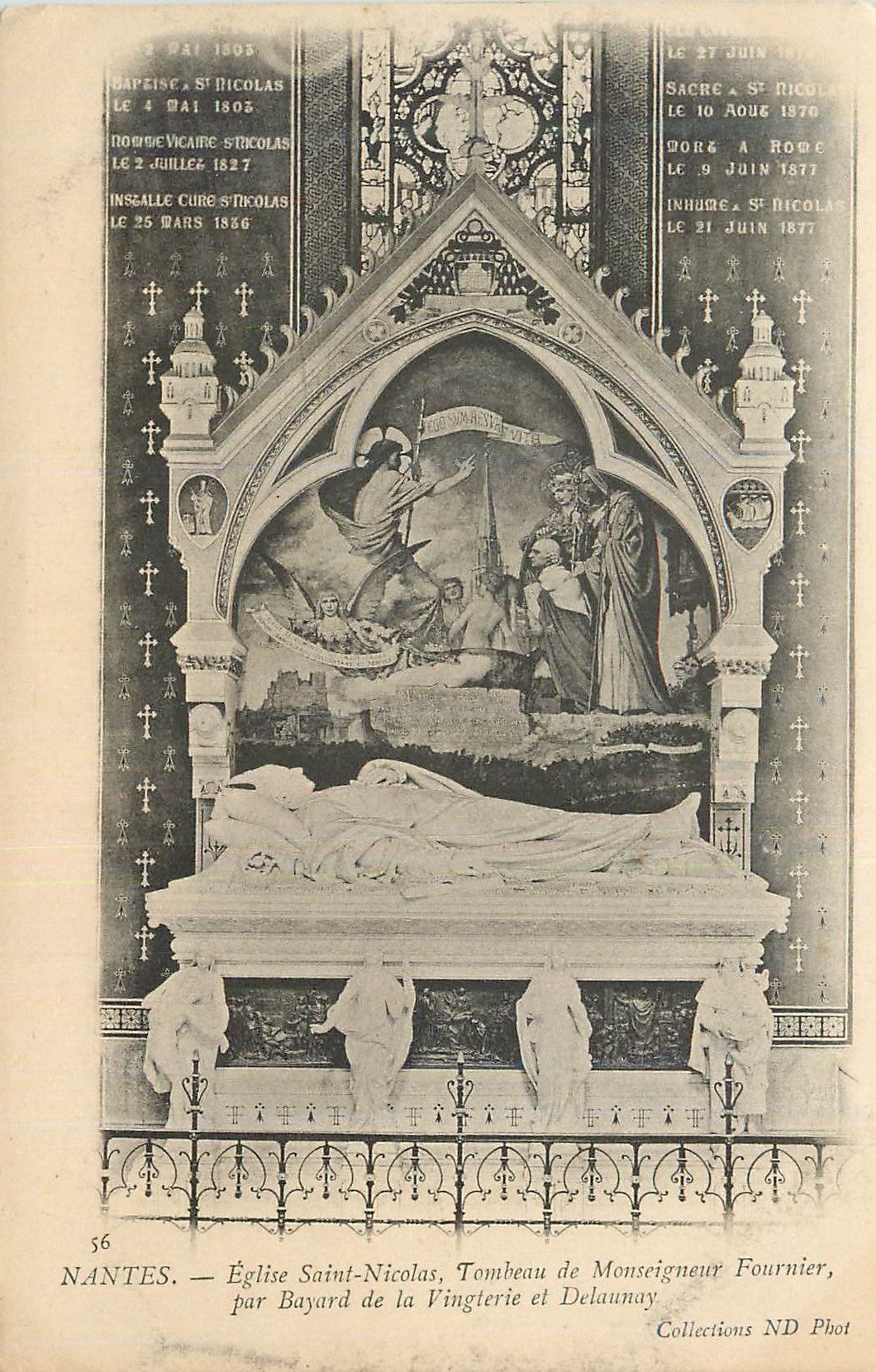 CPA Nantes Eglise Saint Nicolas Tombeau de Monseigneur Fournier par Bayard de la Vingterie