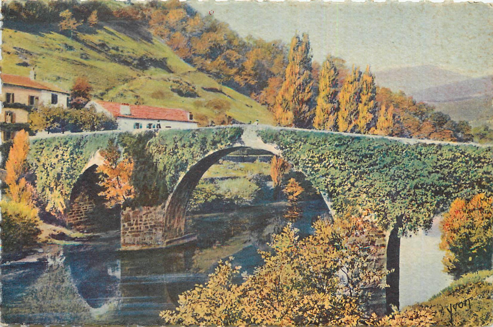 CPA Bidarray (Basses Pyrenees) Le Pays Basque La Douce France Le Tres Pittoresque et Vieux Pont