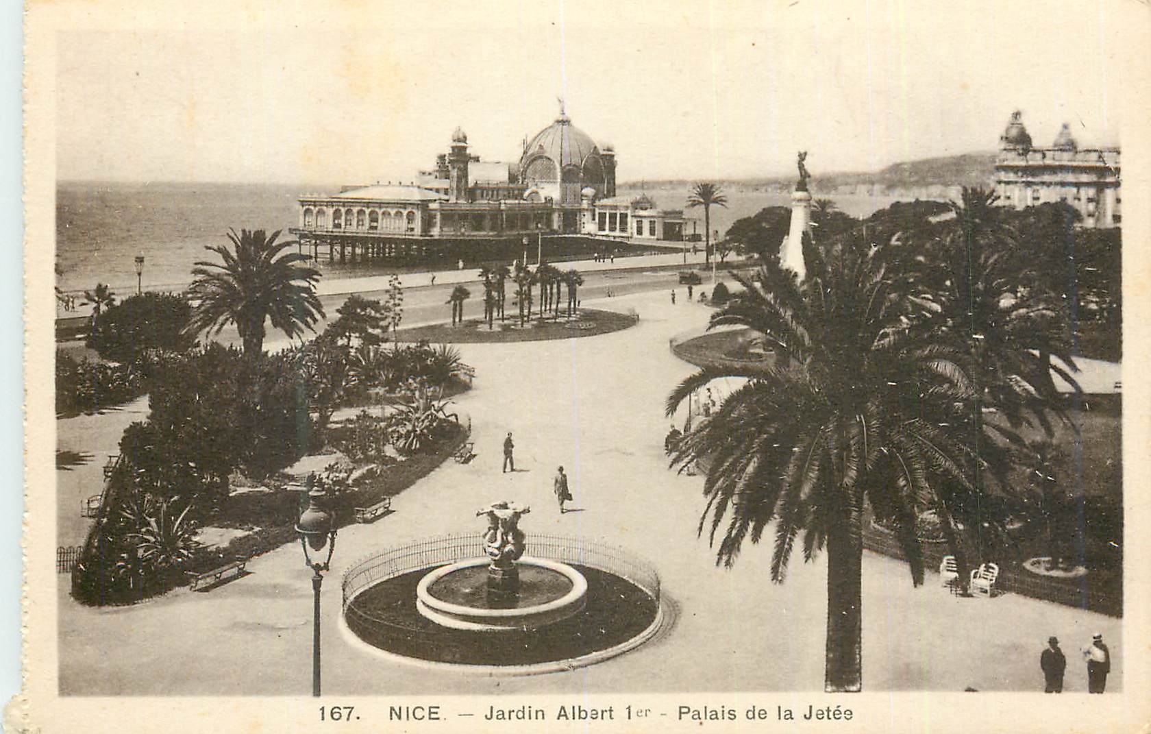 CPA Nice Jardin Albert Ier Palais de la Jetee