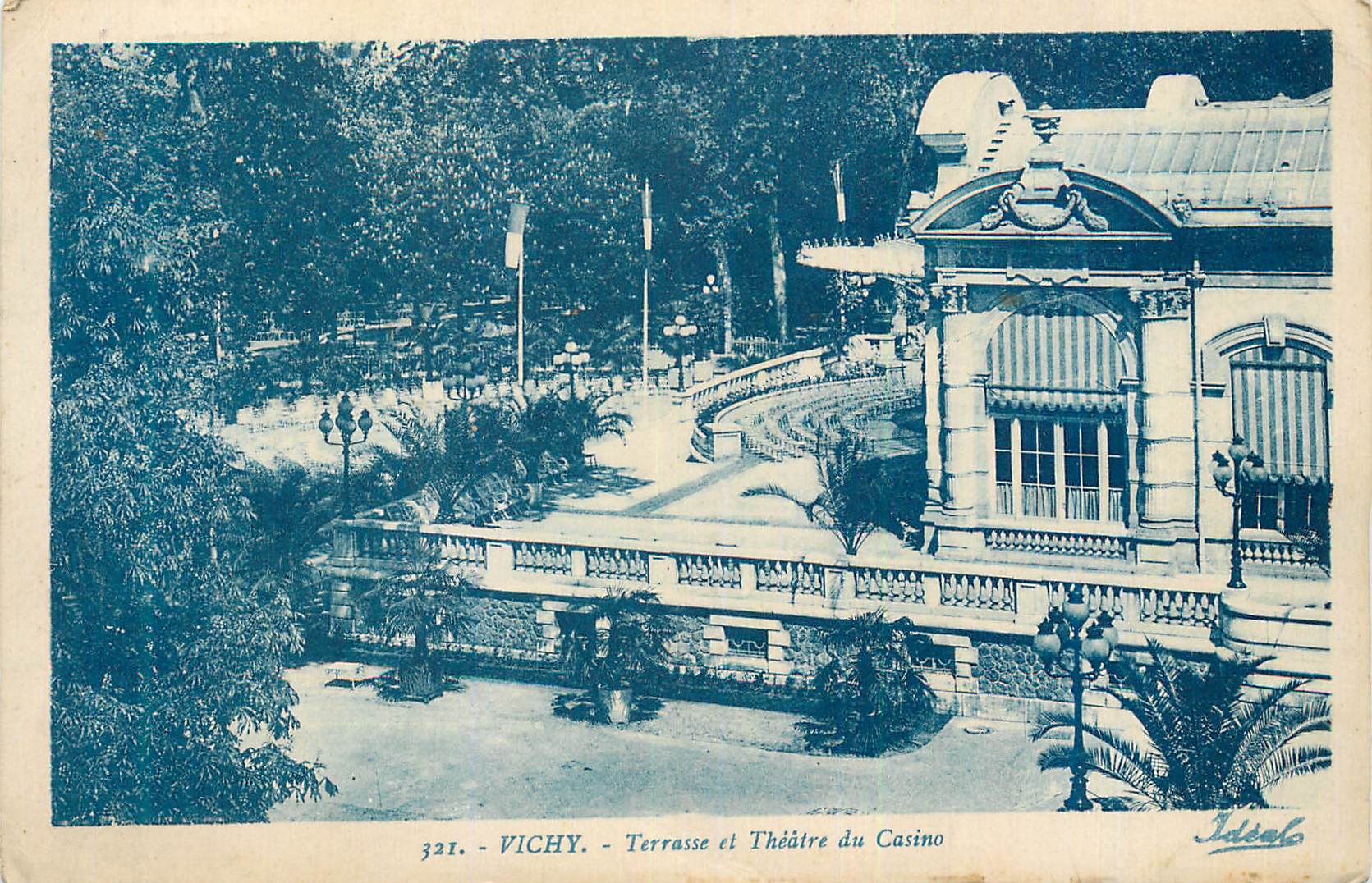 CPA Vichy Terrasse et Theatre du Casino