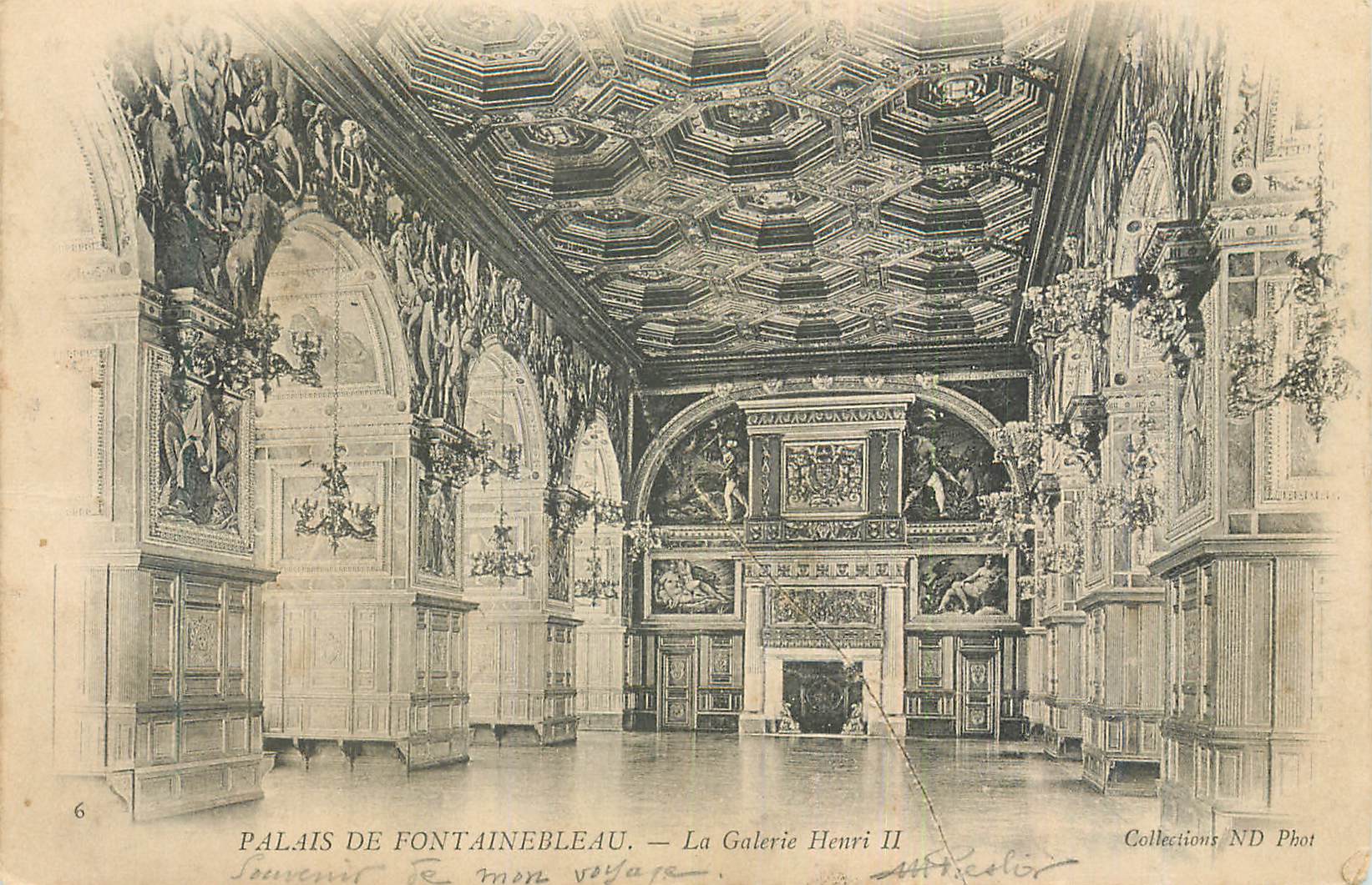 Palacio de Fontainebleau — La Galería Henri II — Collections ND Phot