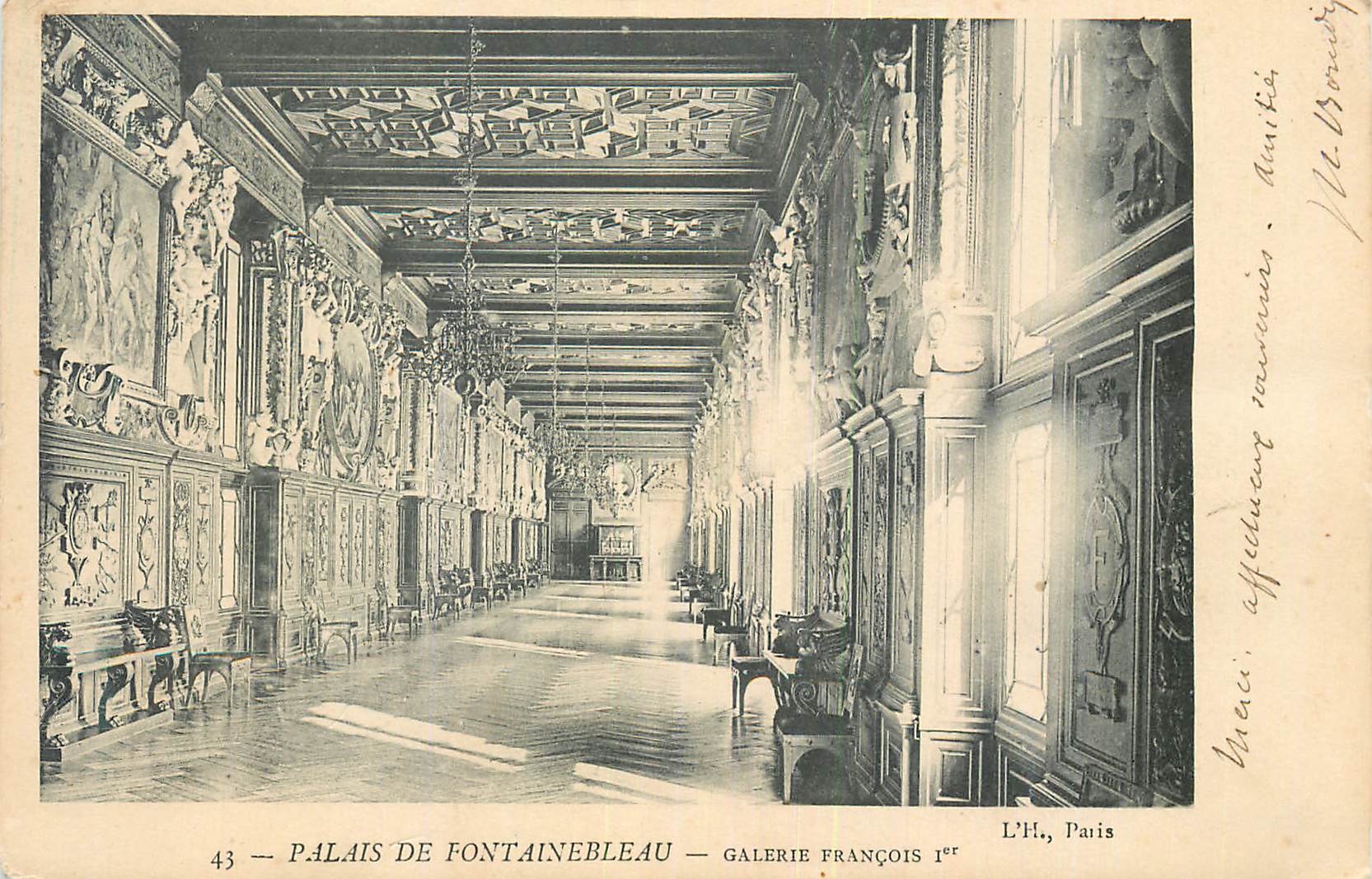 Schloss Fontainebleau — Galerie François I. — L’H., Paris