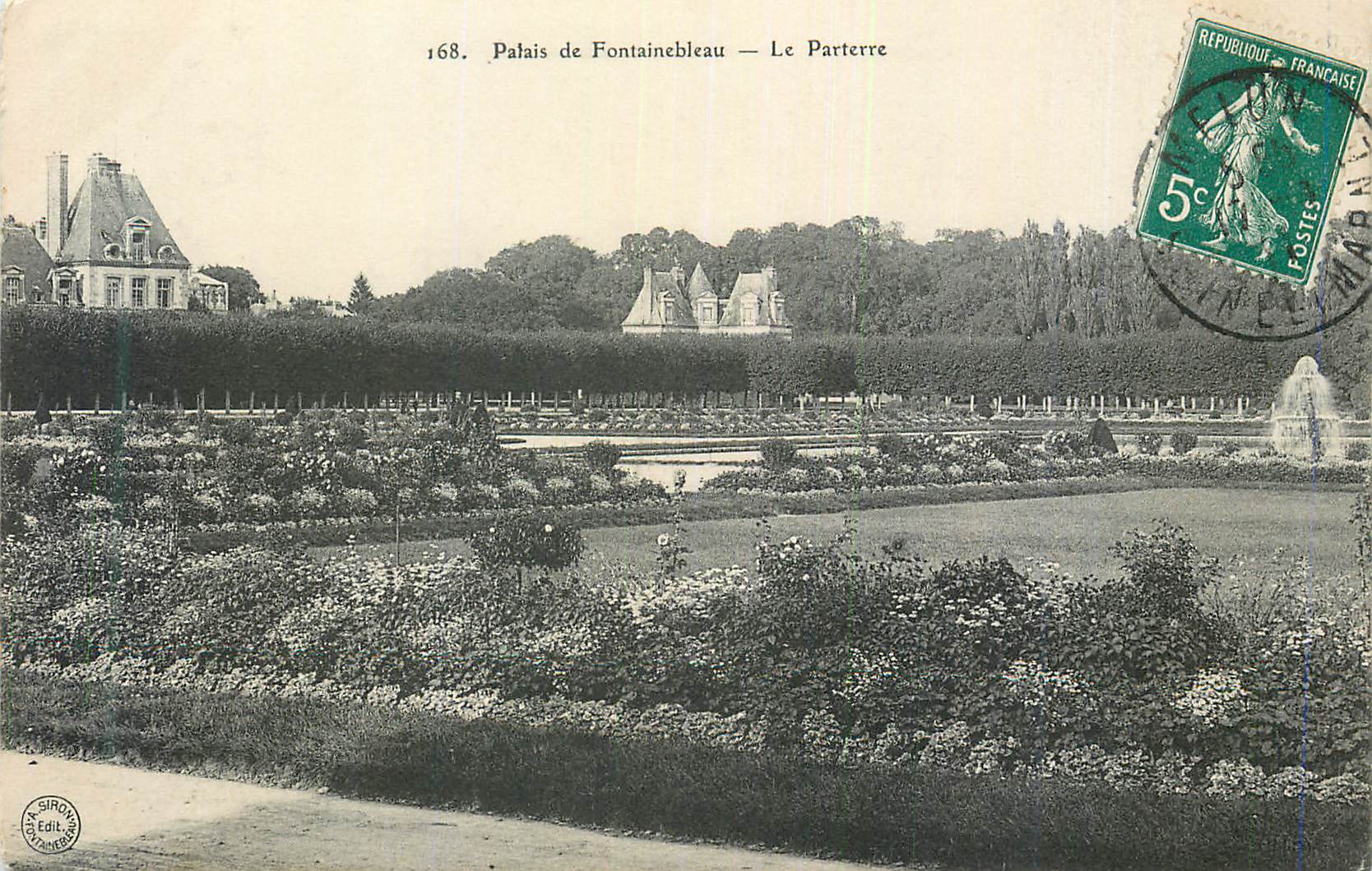 Schloss Fontainebleau — Der Parterre — Verlag Siron n°168