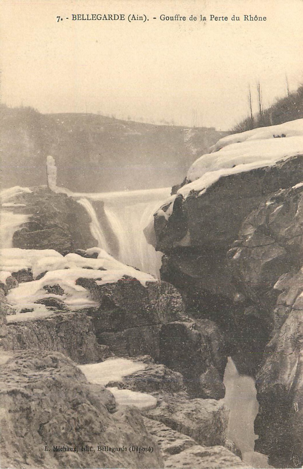 CPA Bellegarde (Ain) Gouffre de la Perte du Rhone