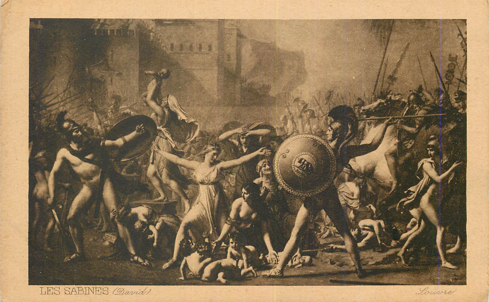 CPA Louvre Les Sabines David