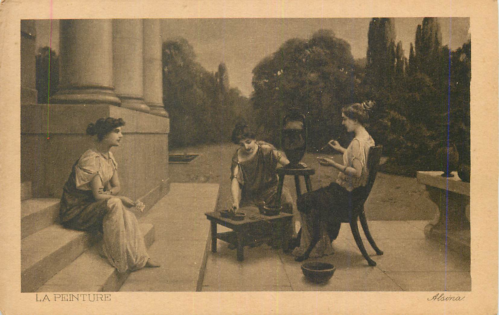 CPA La Peinture Alsina