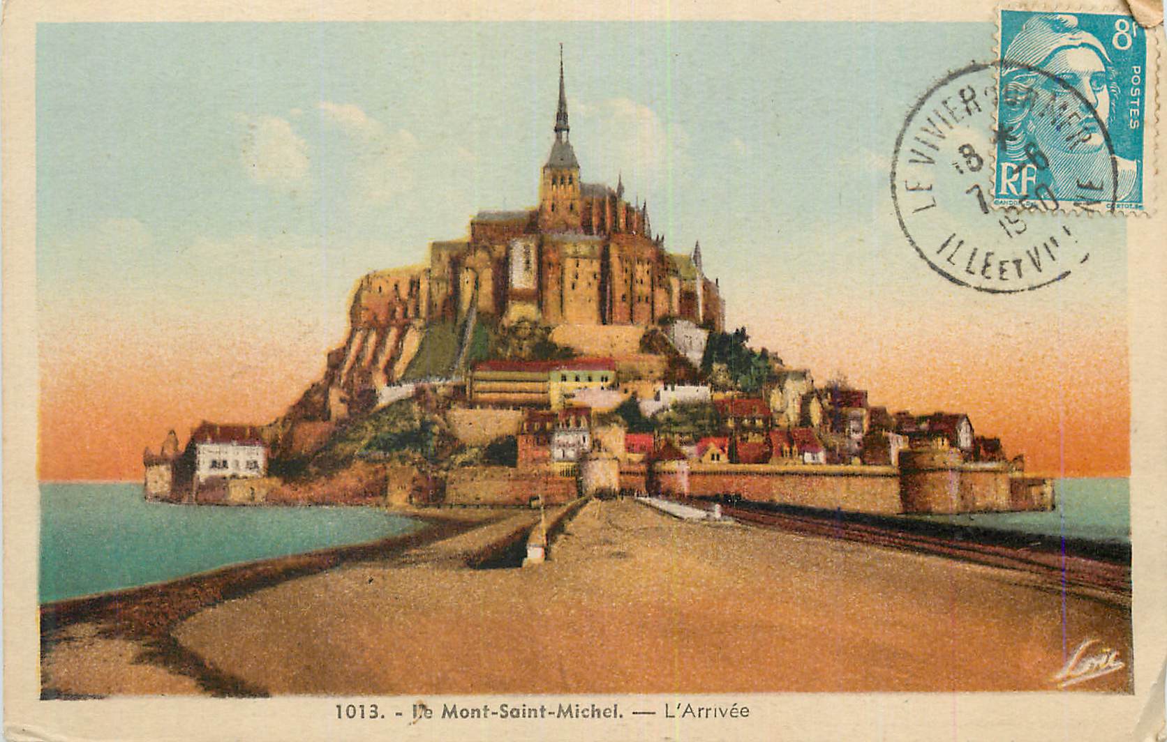 CPA Le Mont Saint Michel L'Arrivee